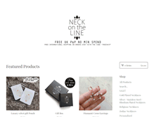 Tablet Screenshot of neckontheline.com